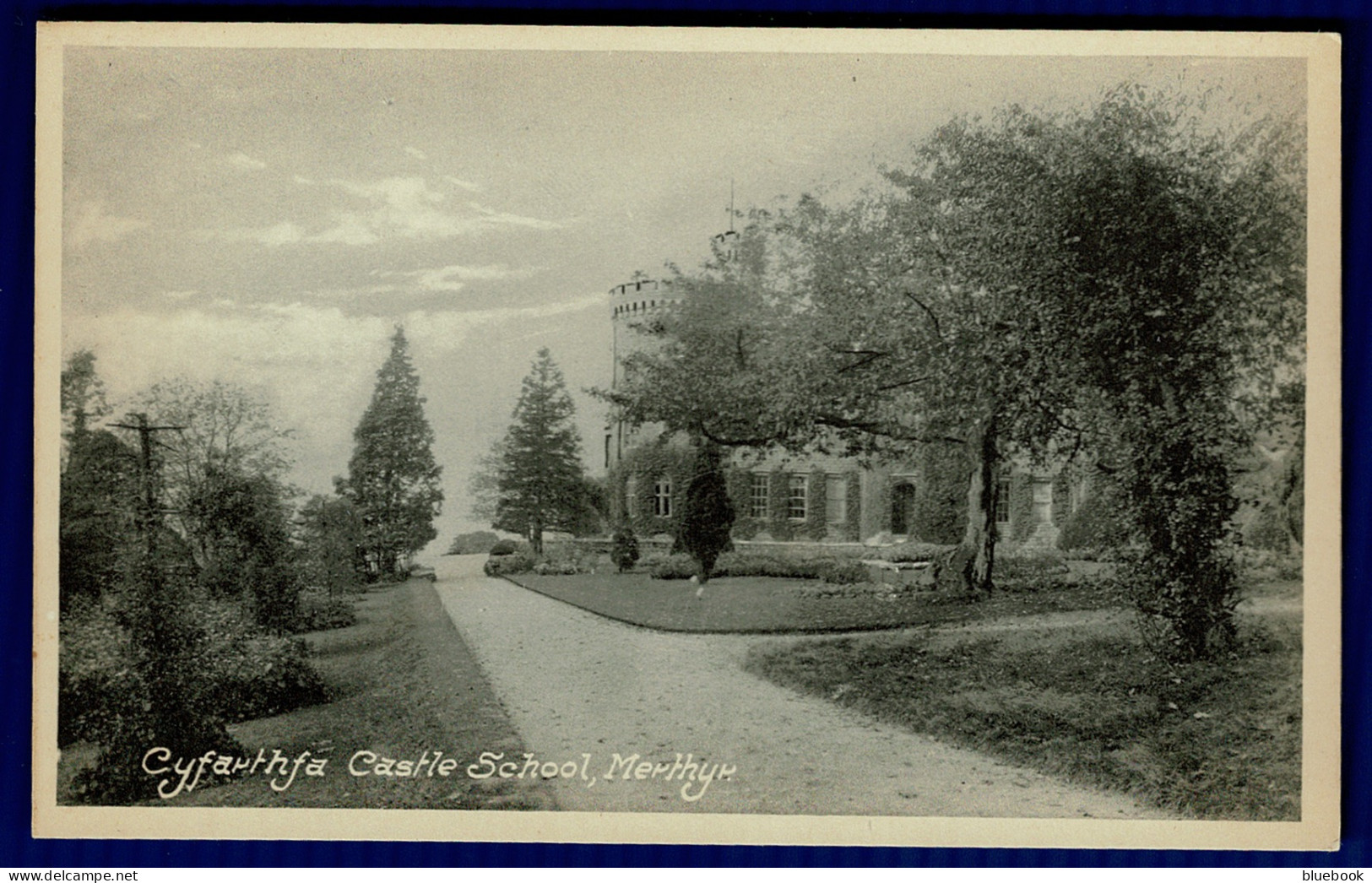 Ref 1603 - Early Postcard - Cyfartha Castle School Gardens - MerthyrTydfil Glamorgan Wales - Glamorgan