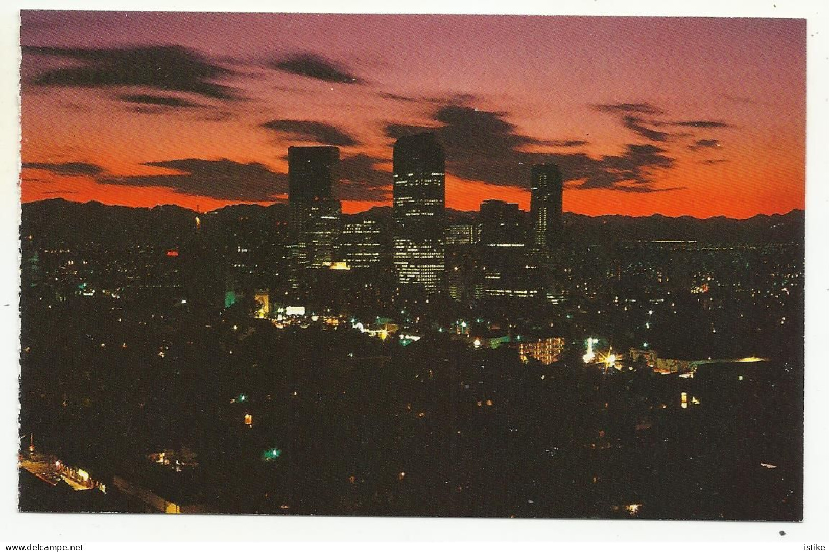 United  States, CO, Denver, "The Mile  High City"at Night. - Denver