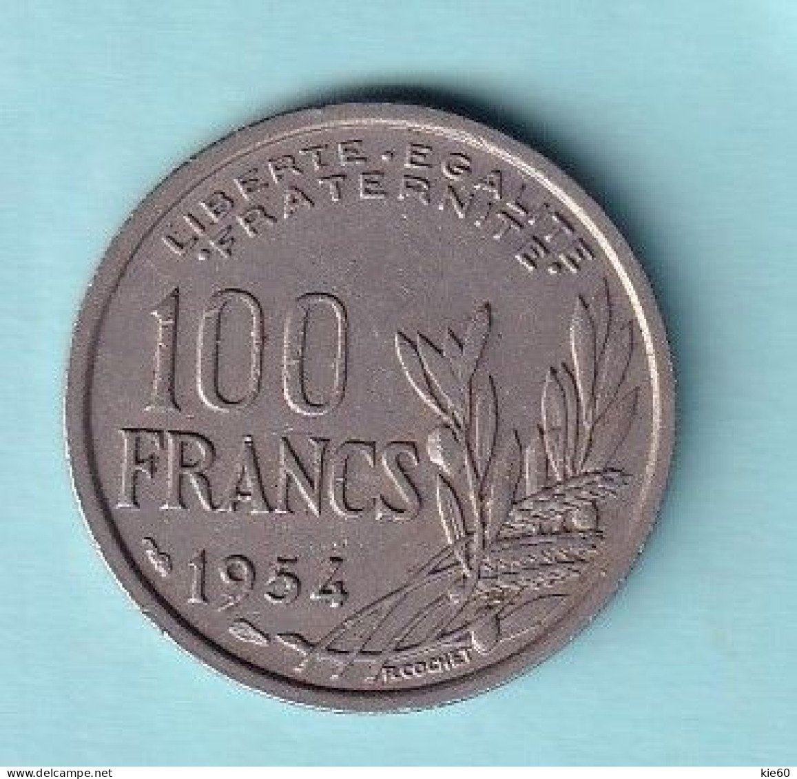 France - 1954- 5 Francs   - KM918.2 - 100 Francs