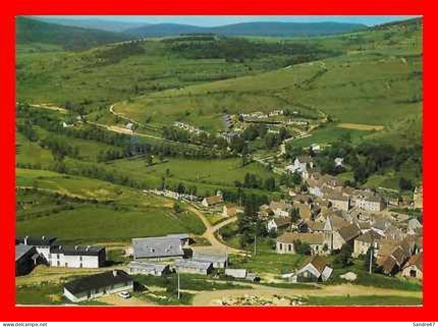 CPSM/gf (48) LE BLEYMARD.  Vue Générale Aérienne. *3490 - Le Bleymard