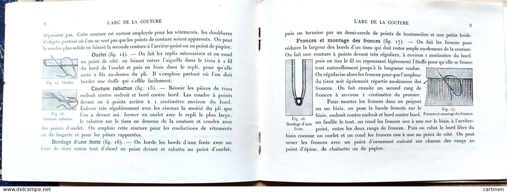 BRODERIE DENTELLE POINT DE CROIX  BIBLIOTHEQUE DMC DILLMONT L'ABC DE LA COUTURE  ALBUM ETAT NEUF - Point De Croix