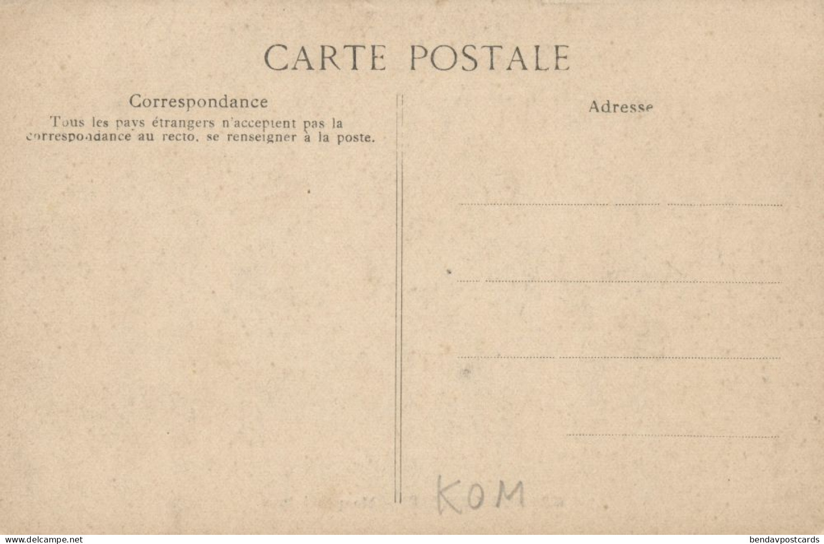 Comoros, GRANDE COMORE, En Pleine Forêt, Man In The Forest (1910s) Postcard - Comorre