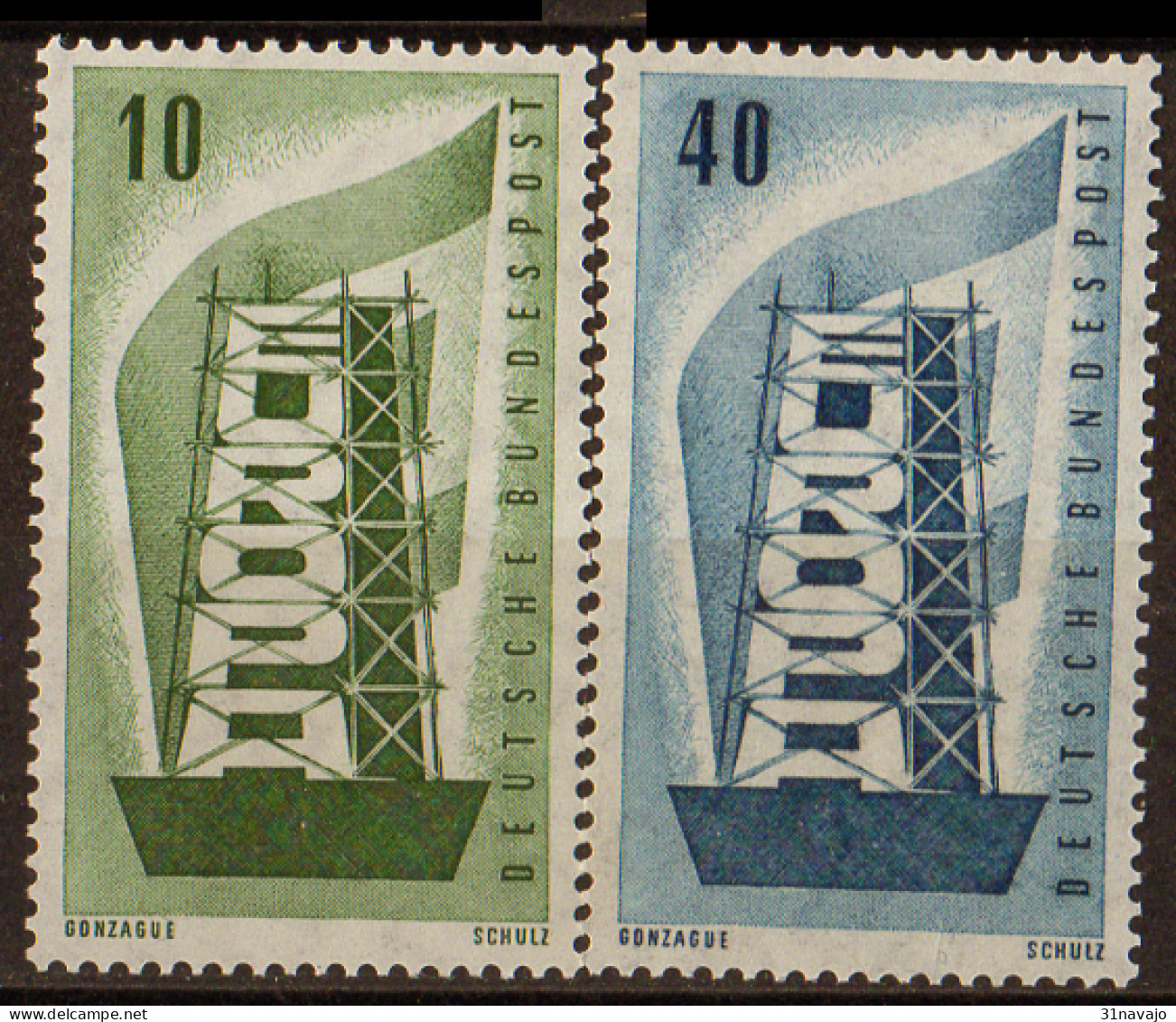 ALLEMAGNE - Europa CEPT 1956 - 1956