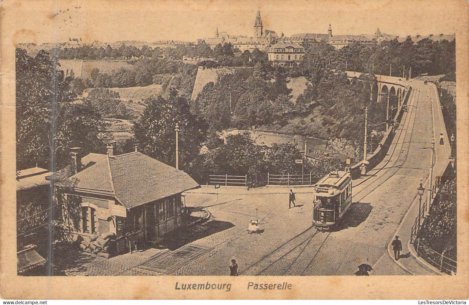 LUXEMBOURG - Passerelle - Edit Capus & Fiedler - Carte Postale Ancienne - Mondorf-les-Bains