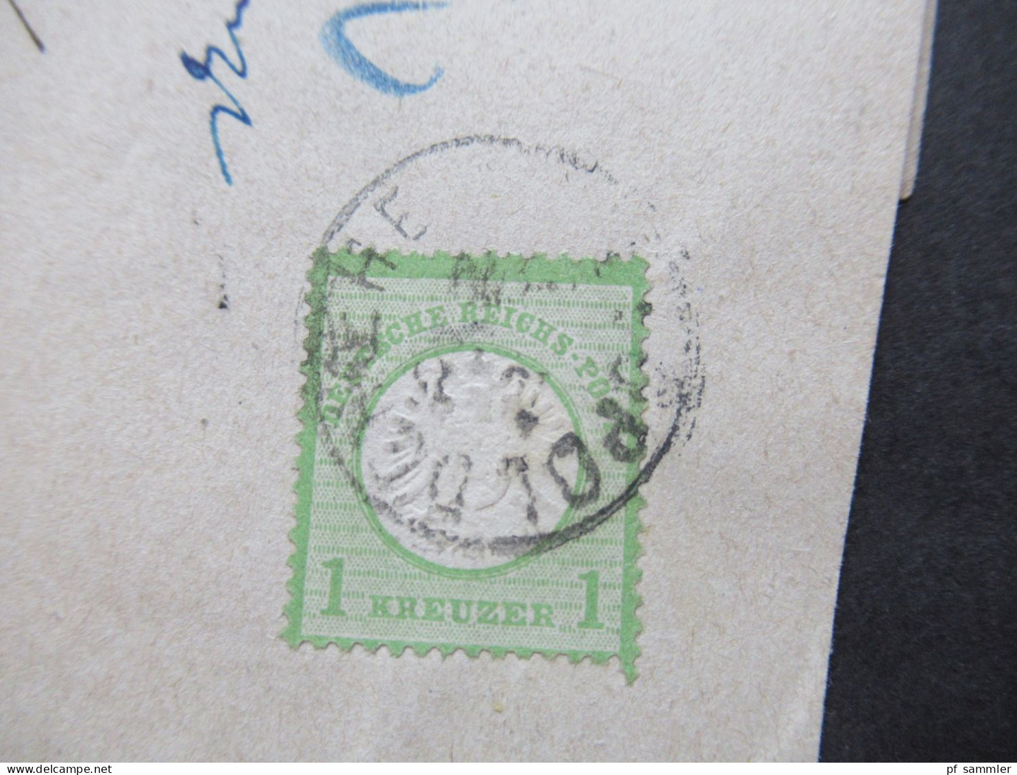 DR Brustschild Nr.23a 1 Kreuzer EF Streifband Stempel K1 Leopoldshöhe Und Vermerk Retour Und "Empfänger Ist Todt" - Briefe U. Dokumente