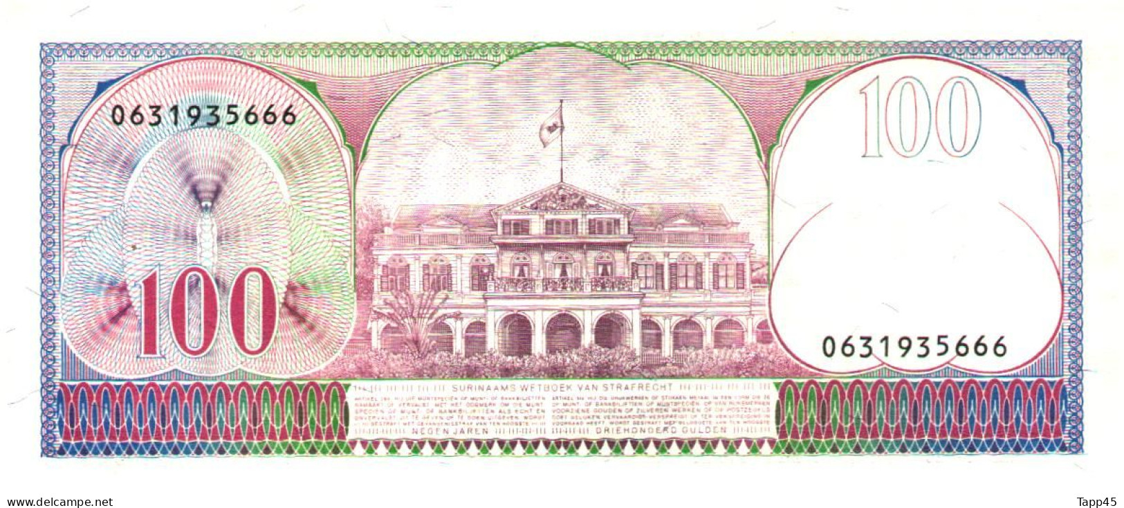 Billet   > Surinam   >	100  Gulden  > C 04 - Surinam