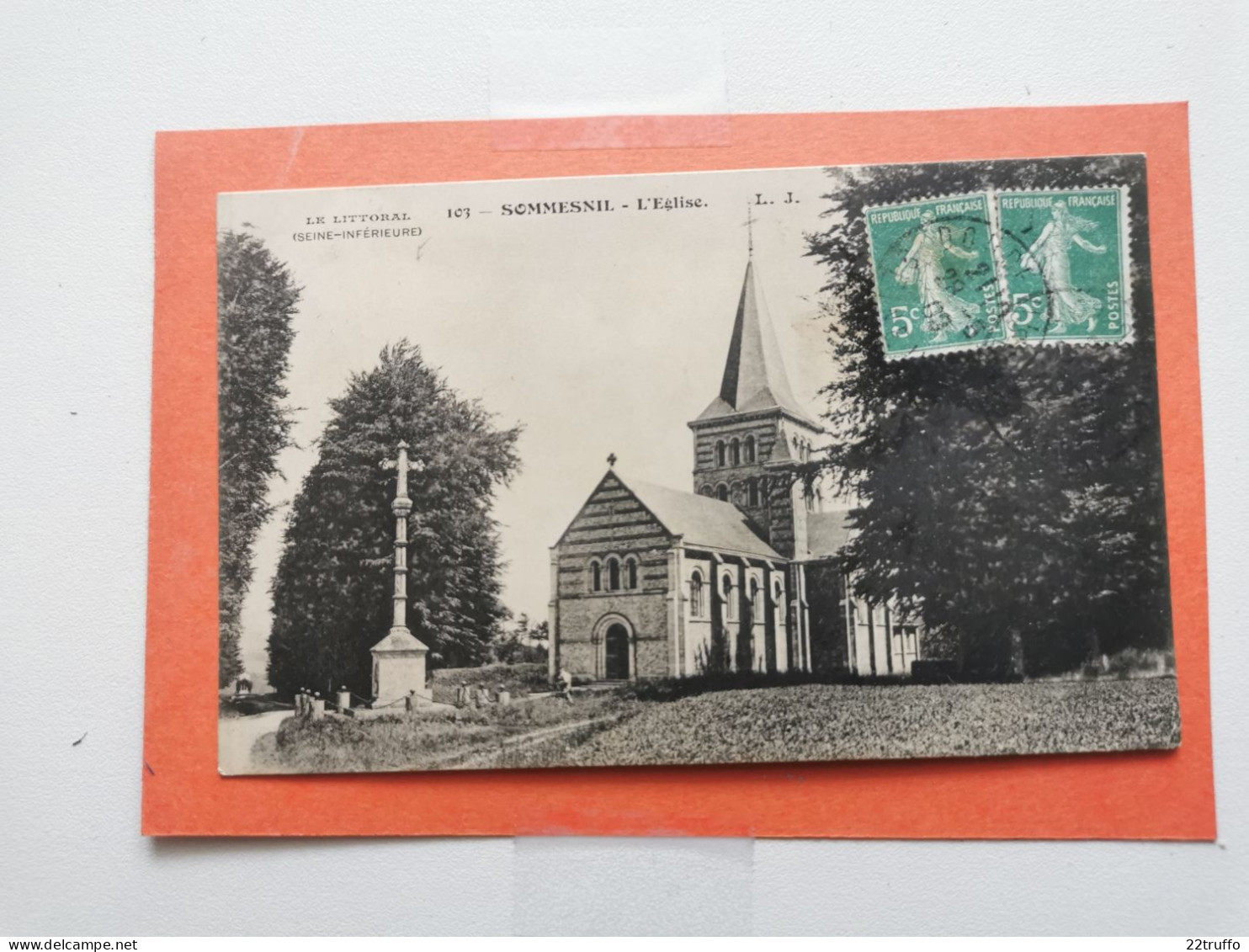 CPA 76--SOMMEVILLE-L'Eglise- Recto Verso - N°223 - Canteleu