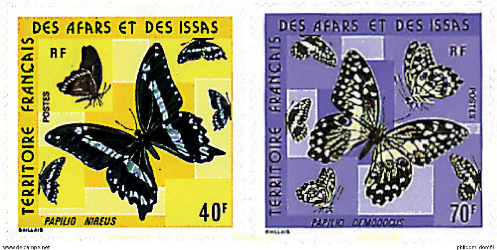 679216 MNH AFARS E ISSAS 1975 MARIPOSAS - Arañas