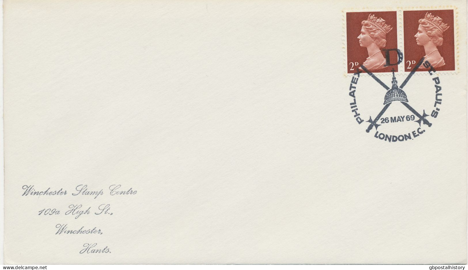 GB 1969 Philatex St. Paul's London E.C. (crossed Swords With St. Paul's Dome) On Very Fine Cover - Covers & Documents