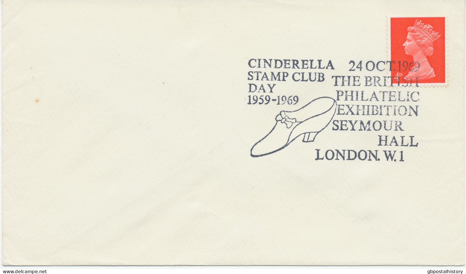 GB 1969 The British Philatelic Exhibition Seymour Hall London W.I. - Cinderella Stamp Club Day 1959-1969 On VF Cover - Covers & Documents