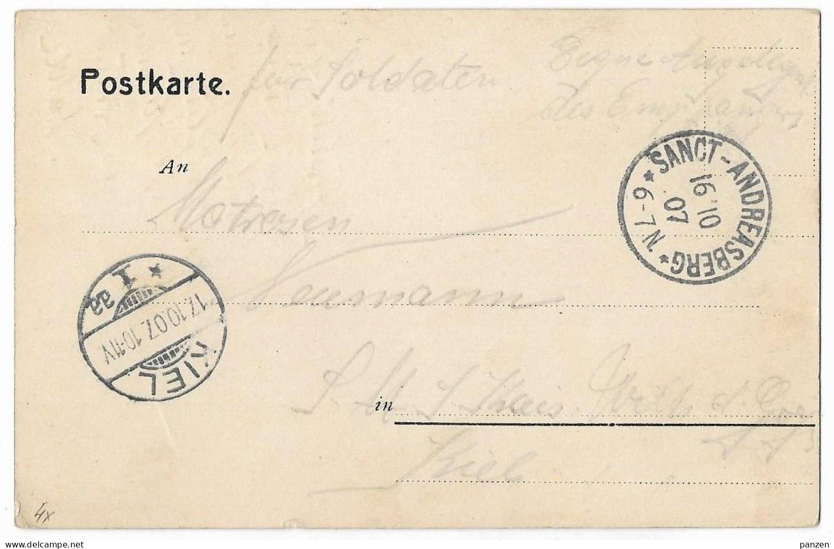 Germany 1907 St Andreasberg Waldhaus Restaurant Postcard Ge.20 - Soltau