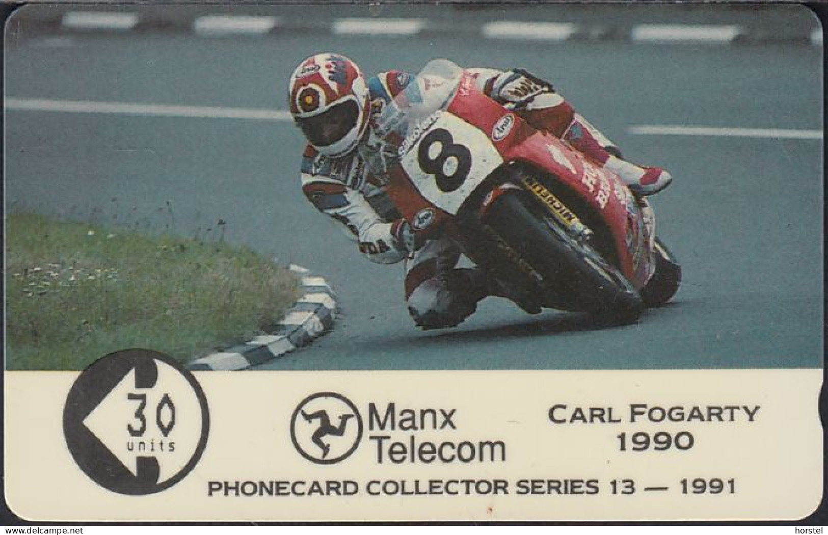 Isle Of Man 038 - TT- Racer Carl Fogarty 1990 -  Mint - Isle Of Man