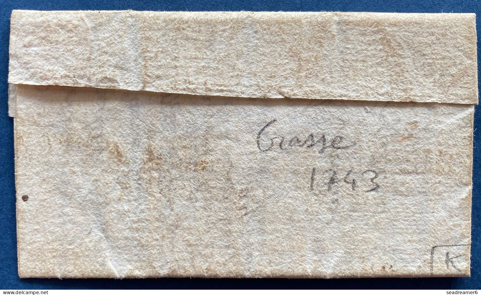 Lettre 1743 De GRASSE Pour ? ...tres Fraiche - ....-1700: Precursors