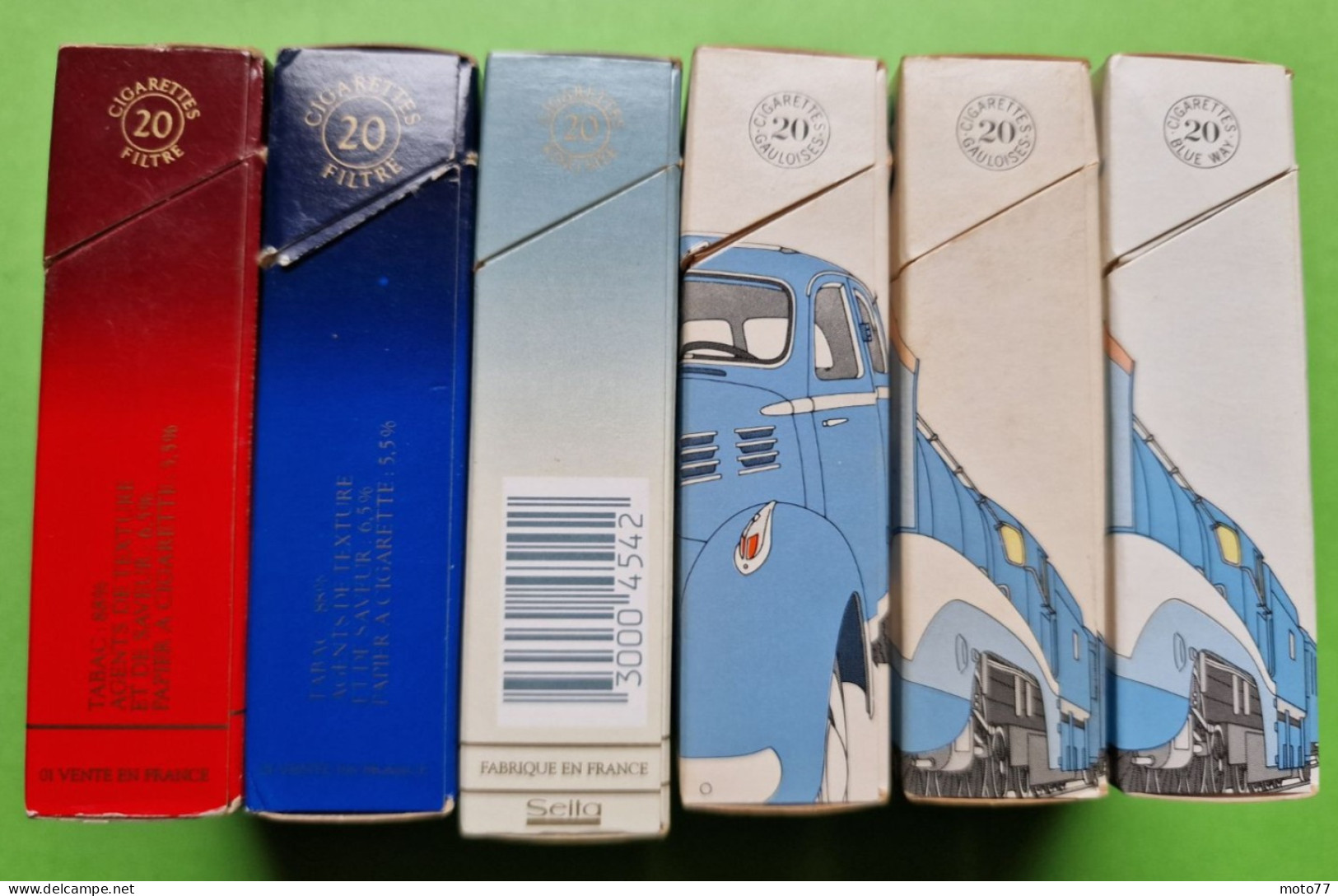 Lot 6 Anciens PAQUETS De CIGARETTES Vide - GAULOISES - Vers 1980 - Zigarettenetuis (leer)