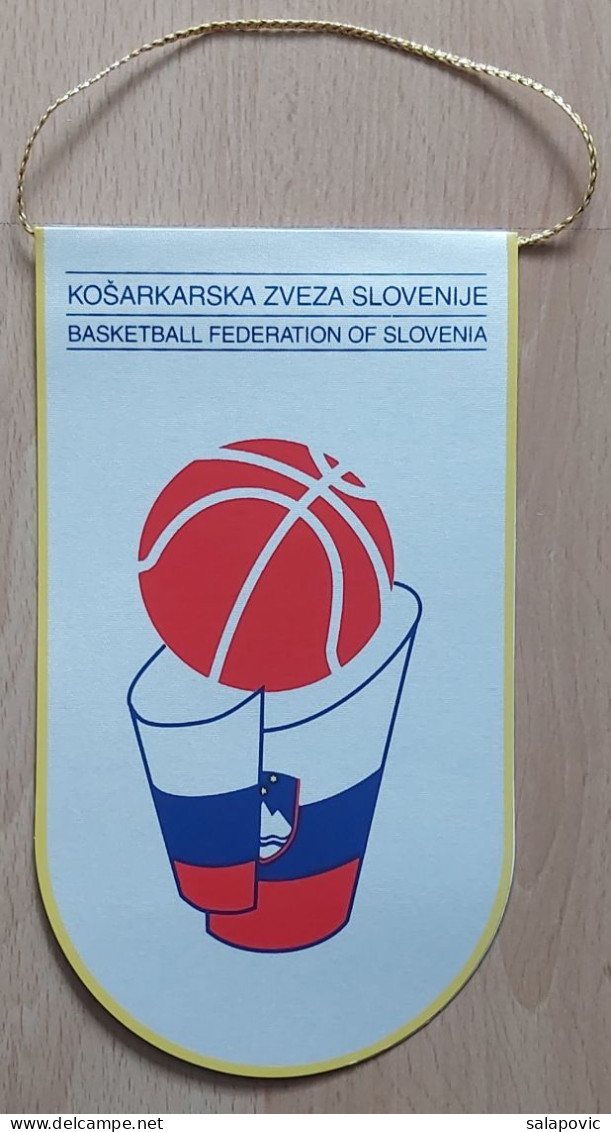 Basketball Federation Of Slovenia Košarkaška Zveza Savez Slovenija PENNANT, SPORTS FLAG ZS 2/12 - Apparel, Souvenirs & Other