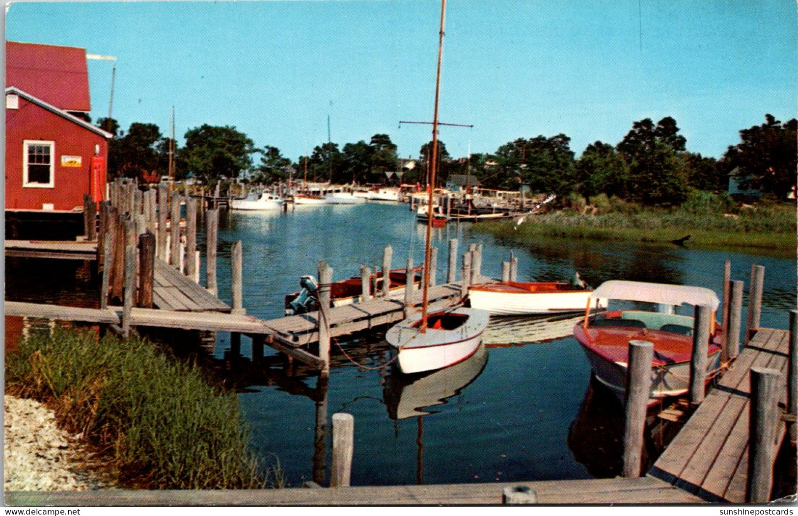 New York Long Island New Suffolk Pleasure Island School House Creek - Long Island