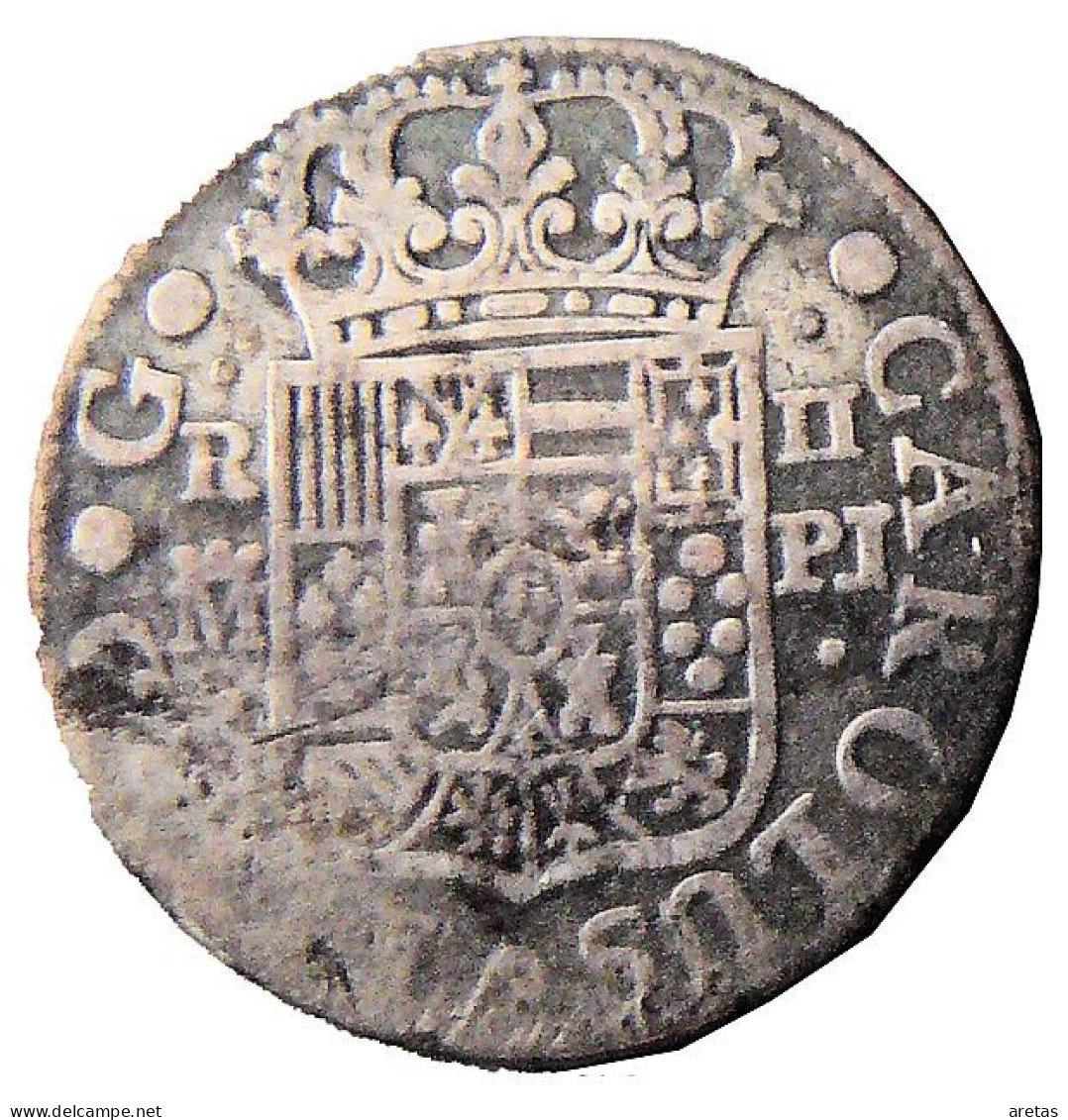 CARLOS III - 2 Reales D'argent 1766 - Münzen Der Provinzen