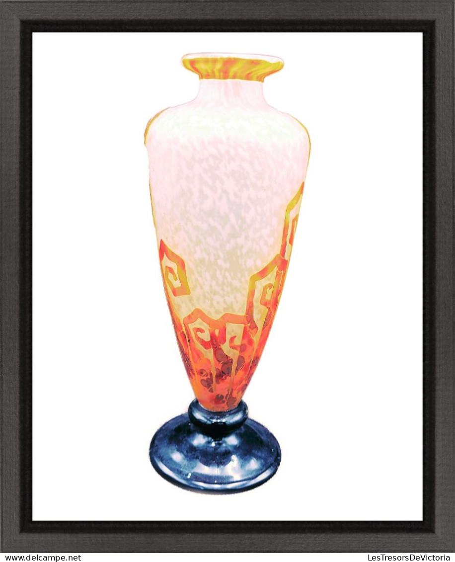 [PROMO!] Superbe Vase Art Déco "Les Fougères" De Charles Schneider (1881-1953) #AffairesConclues - Vasi