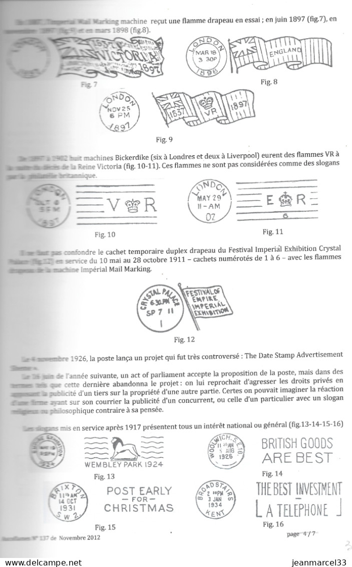 Etude Sur Les Slogans Du Royaume-uni De Grande-bretagne, Publié Dans Le Bulletin De L'Ascoflames. - France