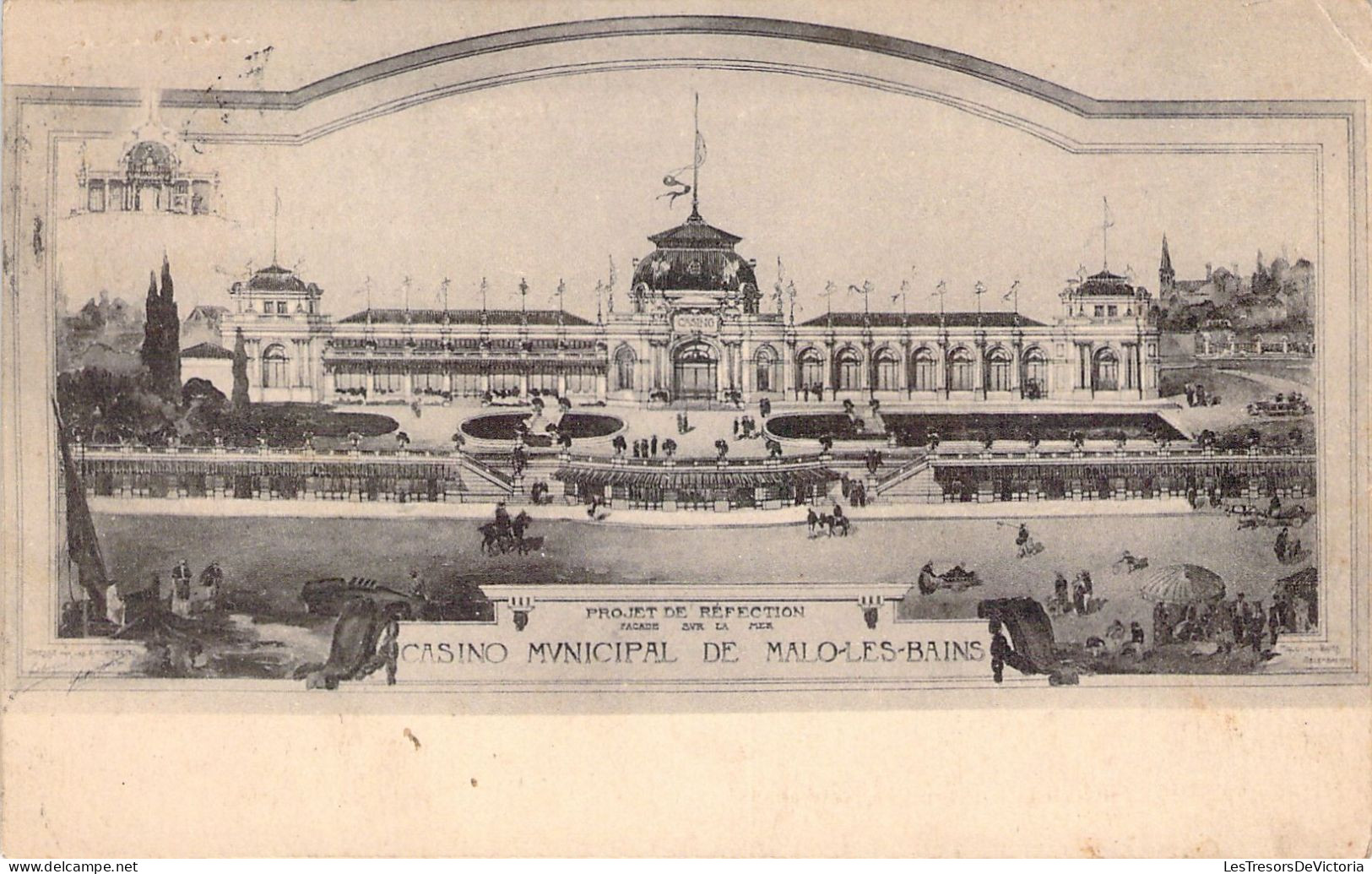 FRANCE - 59 - MALO LES BAINS - Casino Municipal - Carte Postale Ancienne - Malo Les Bains