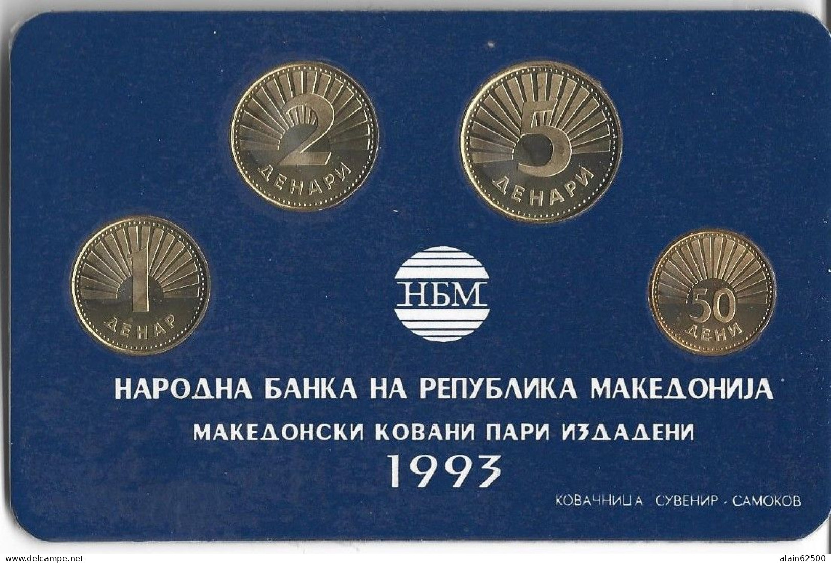 MACEDOINE. COFFRET DE 4 PIECES . 1993 . - Noord-Macedonië