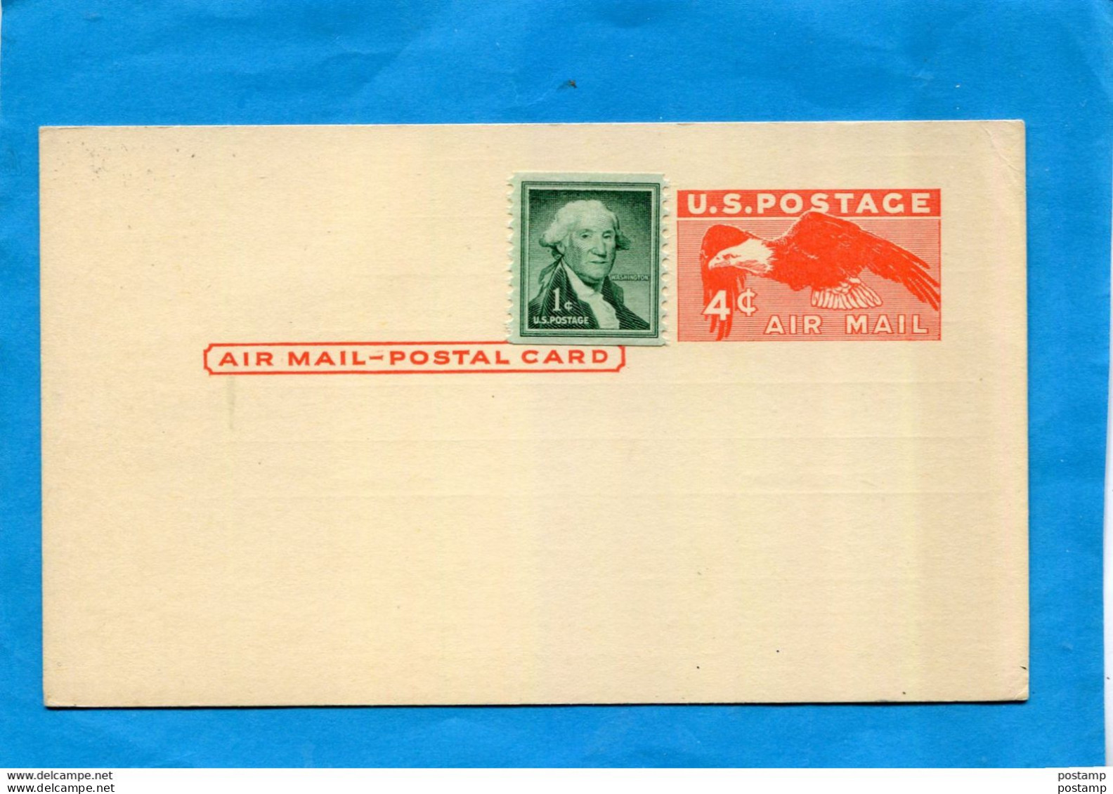 U S A -Carte Entier Postal Stationery-  RAILWAY EXPRES  AGENCY- 4cents Rouge  U S Postage  -neuve +1c Complément Aff - 1921-40