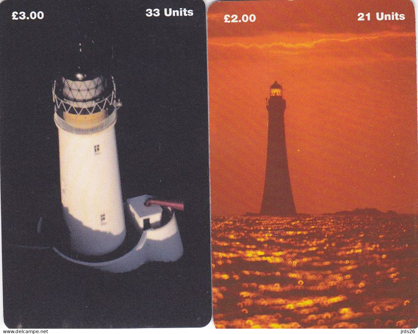 Isle Of Man 2 Phonecards Chip  - - - Light House - [ 6] Isla Man