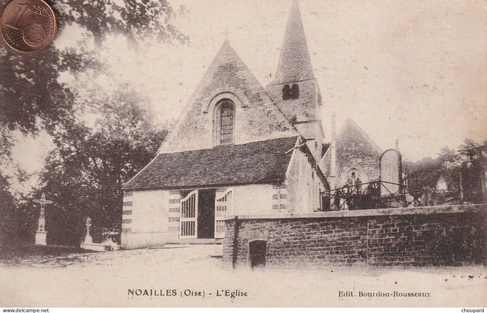 60 -  Carte Postale Ancienne  De  NOAILLES   L'Eglise - Noailles