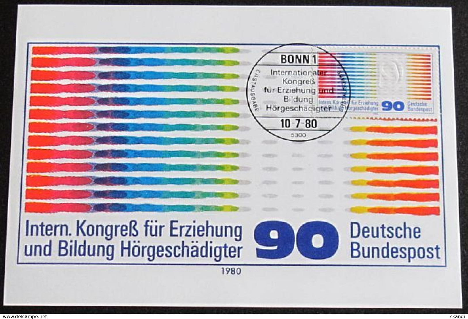 DEUTSCHLAND 1980 Mi-Nr. 1053 Maximumkarte MK/MC - 1961-1980
