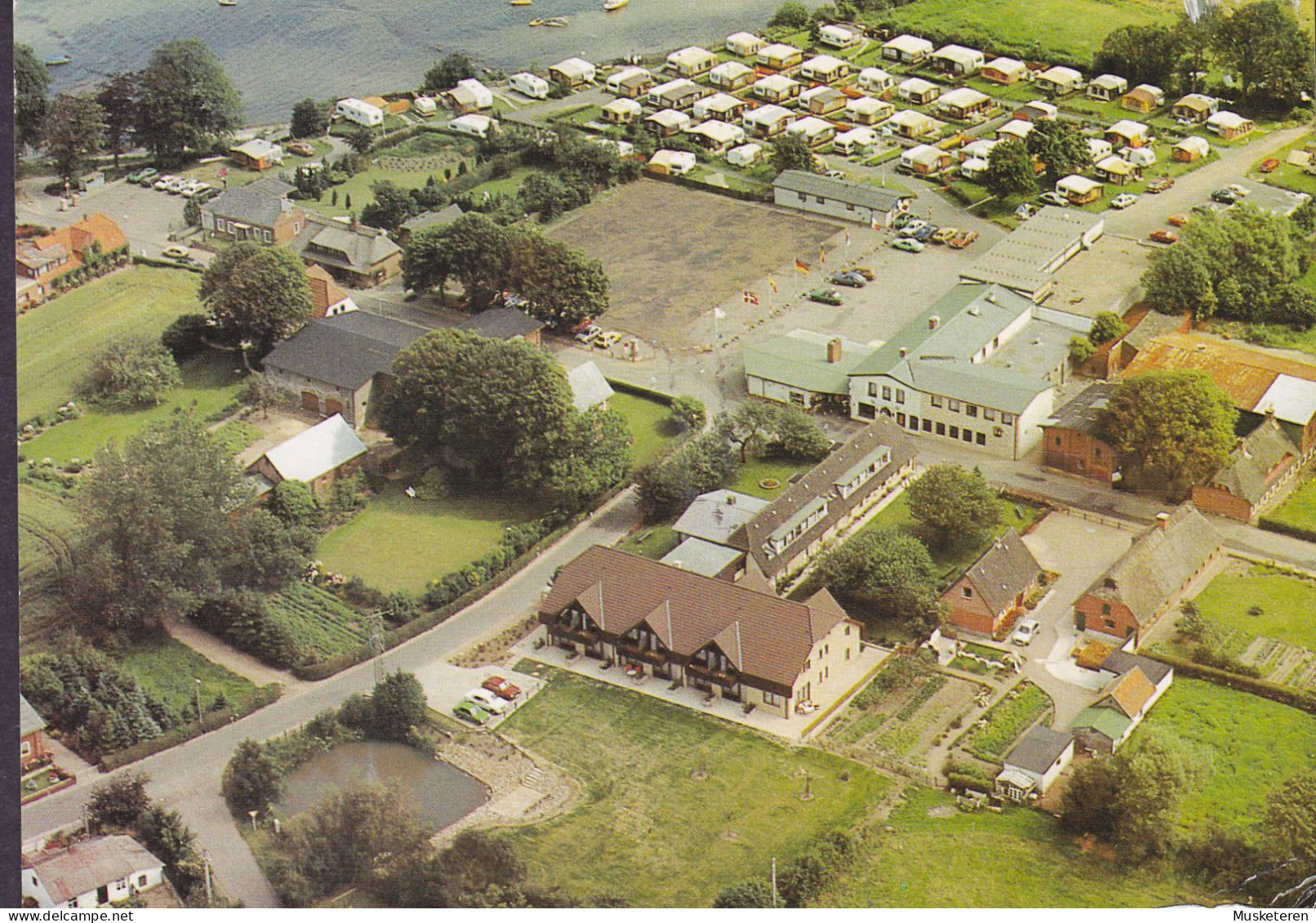 Budespost PPC Strandhotel H. P. Ernst Neukirchen (Ostsee) NEUKIRCHEN To RUNGSTED KYST Denmark (2 Scans) - Oldenburg (Holstein)