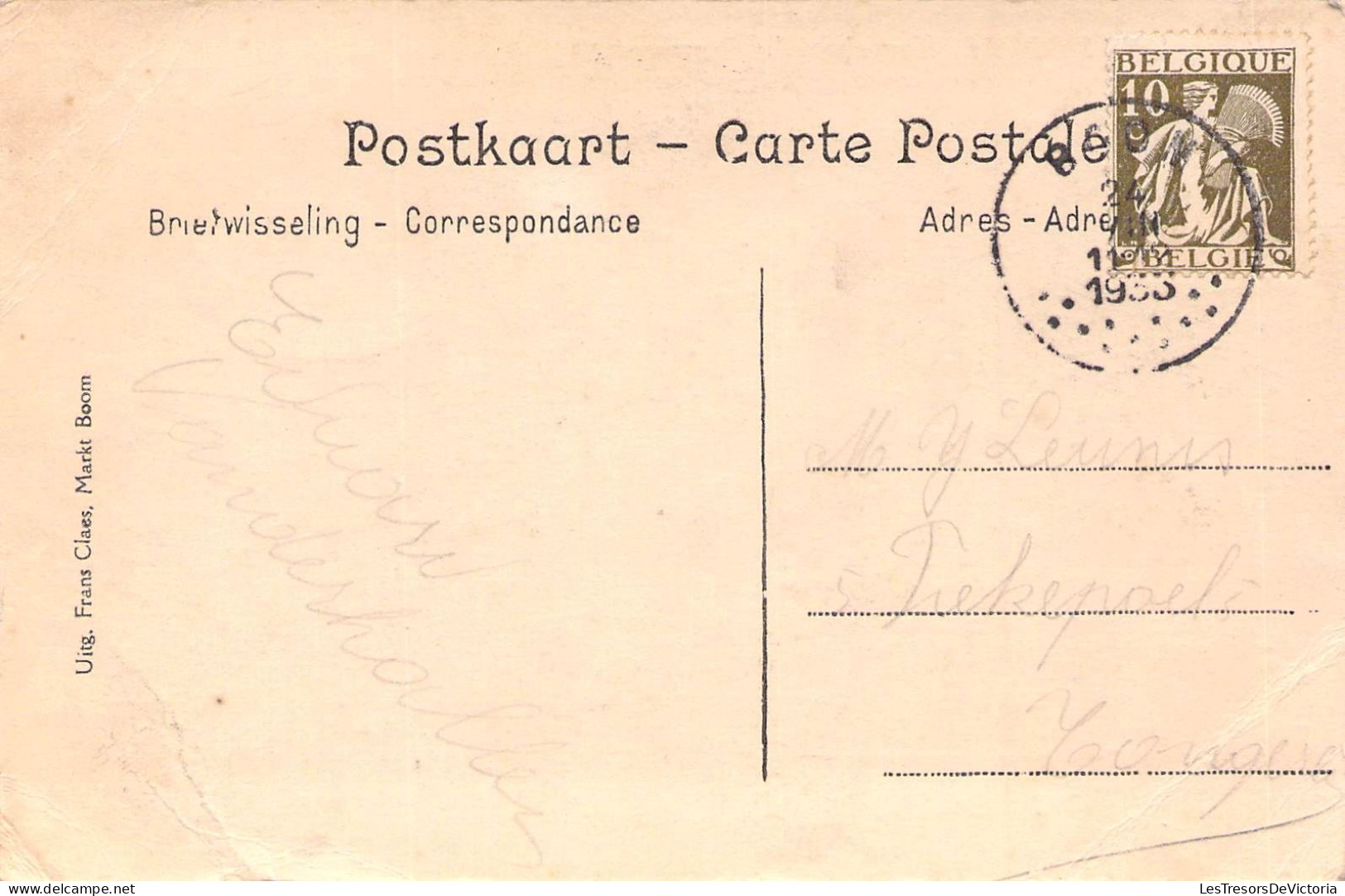 Belgique - Boom - Kostschool Der Representatie - Pensionnat De La Représentation - Uit. Frans C - Carte Postale Ancienne - Antwerpen