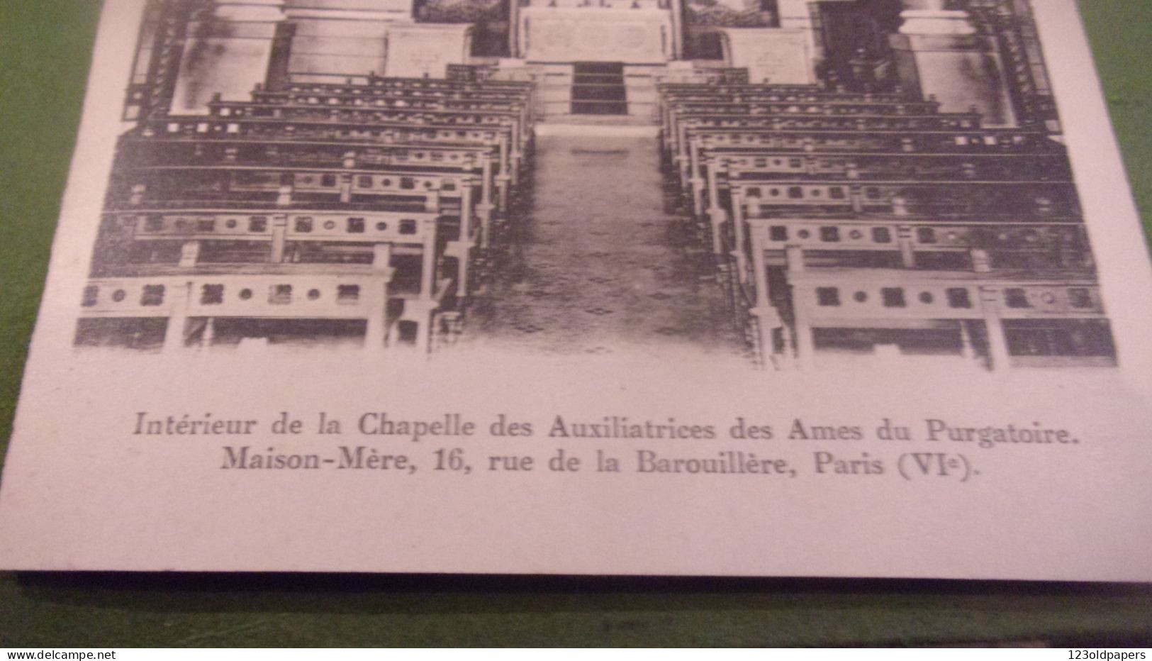 75 PARIS 06 / INTERIEUR Chapelle Des Auxiliaires Des Ames Du Purgatoire  MAISON MERE 16 RUE DE LA BAROUILLERE - District 06