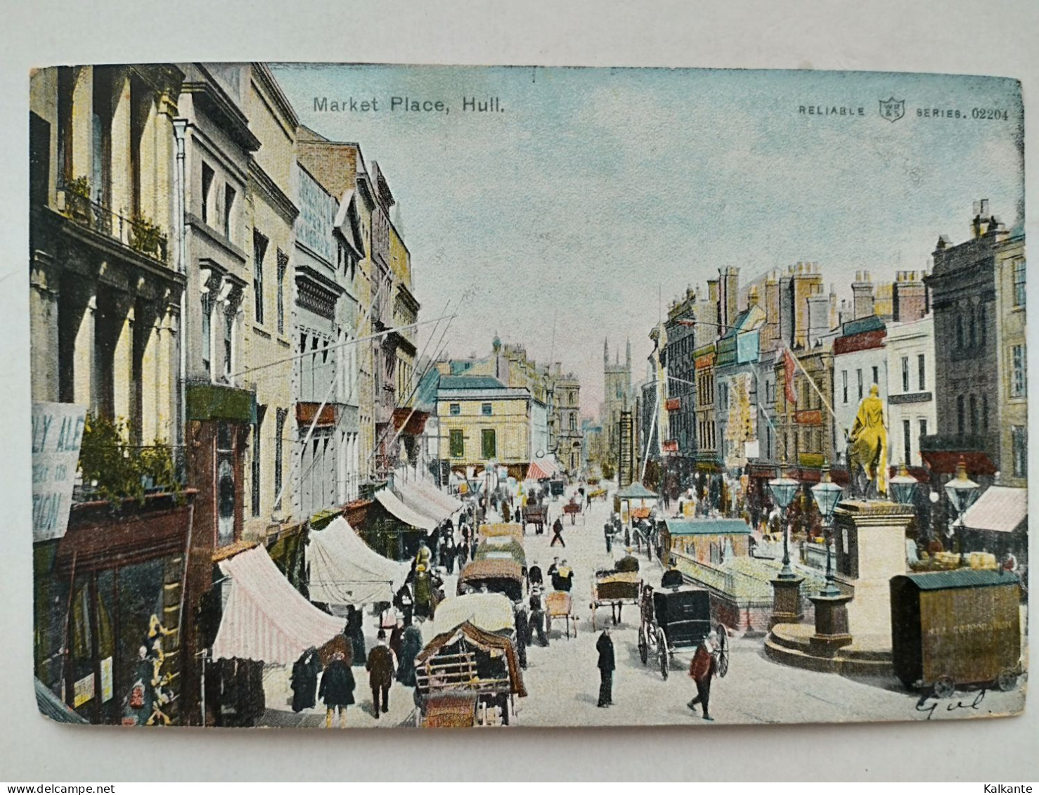 [YORKSHIRE] HULL - 1904 - Market Place - Hull