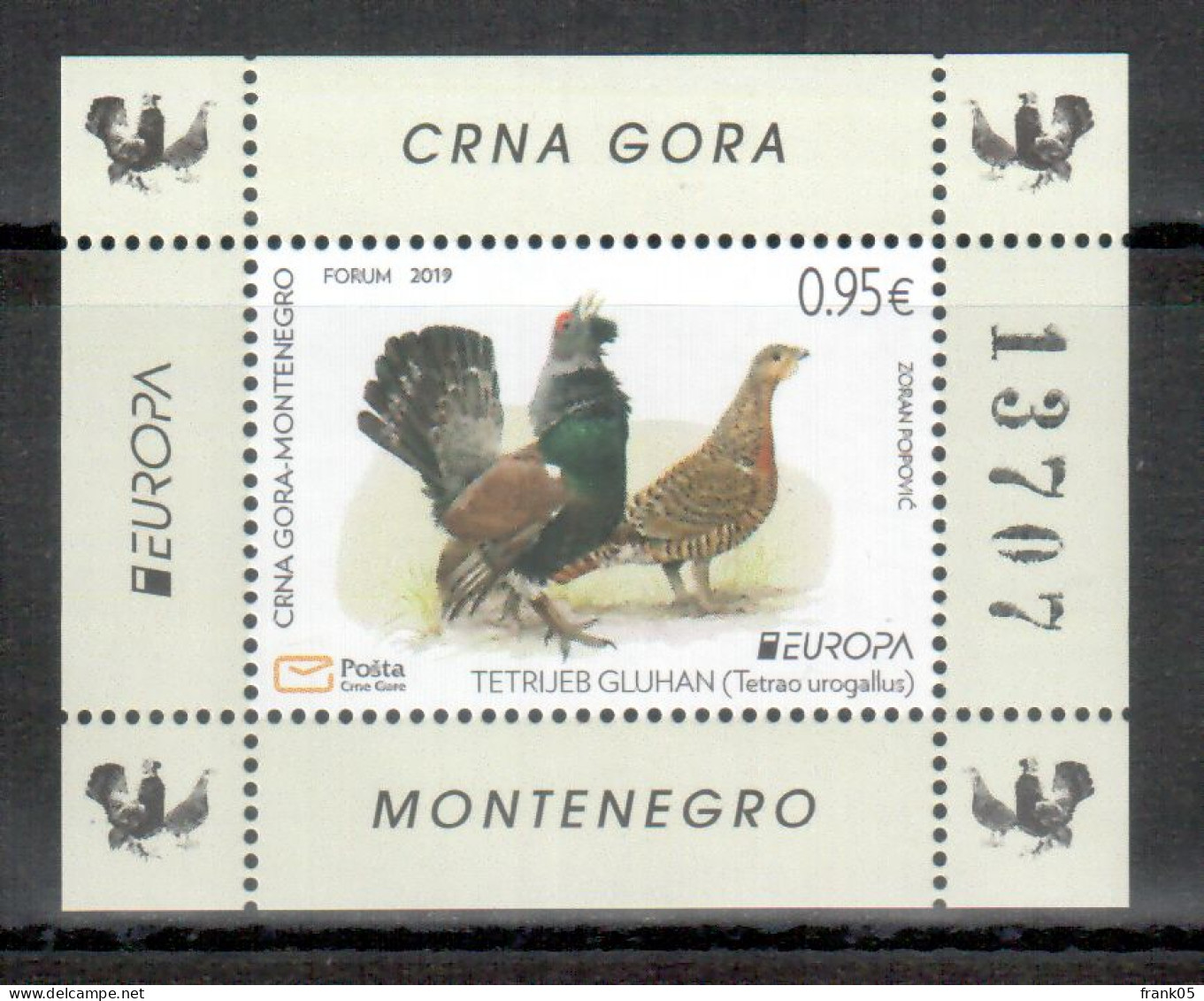 Montenegro / Crne Gore 2019 EUROPA Block / Souvenir Sheet ** - 2019