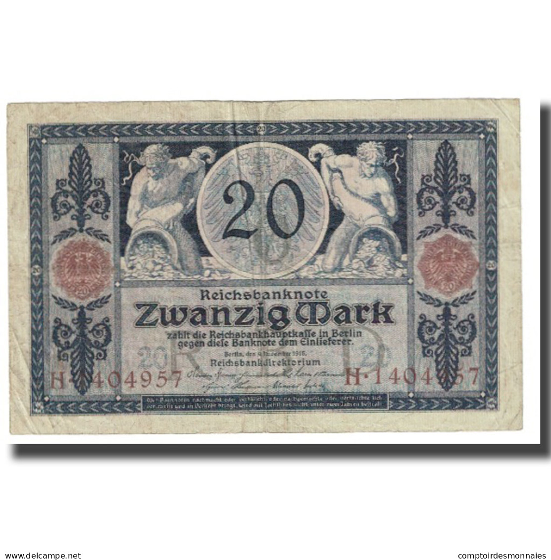 Billet, Allemagne, 20 Mark, 1915, 1915-11-04, KM:63, TB - 20 Mark