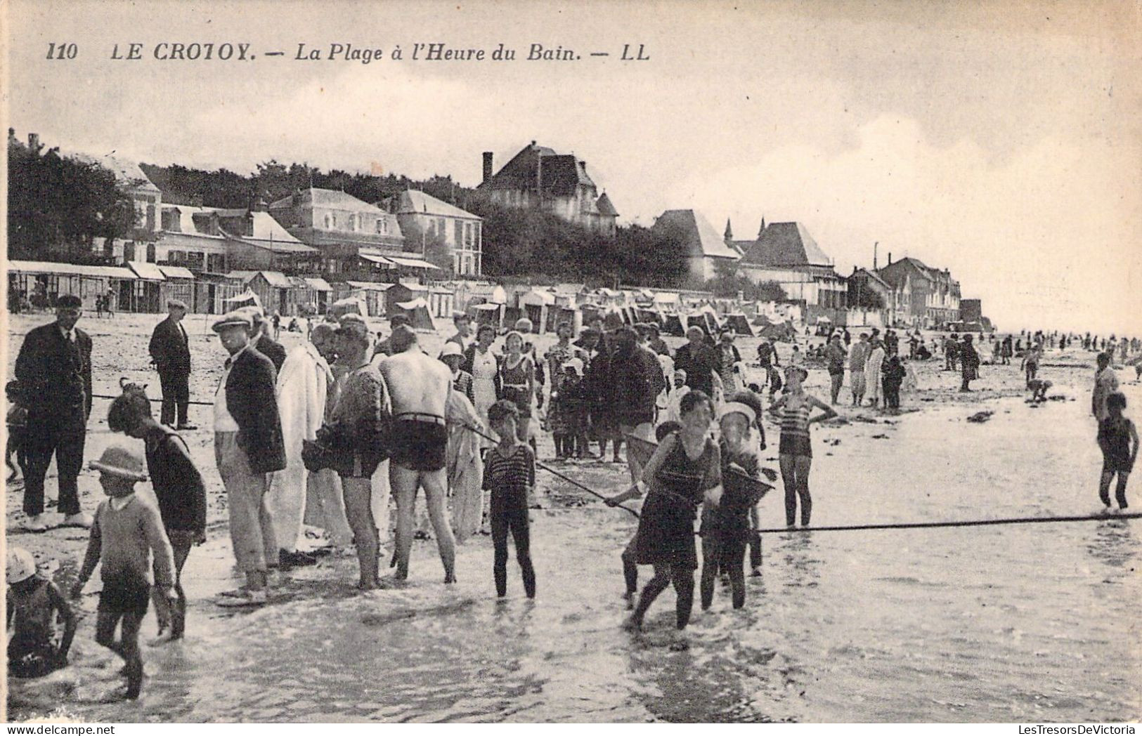 FRANCE - 80 - LE CROTOY - La Plage à L'heure Du Bain - LL - Carte Postale Animée - Le Crotoy