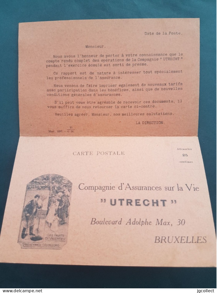 Typo 141A (Bruxelles 1926 Brussel) 'Assurance Utrecht' - Typo Precancels 1922-31 (Houyoux)