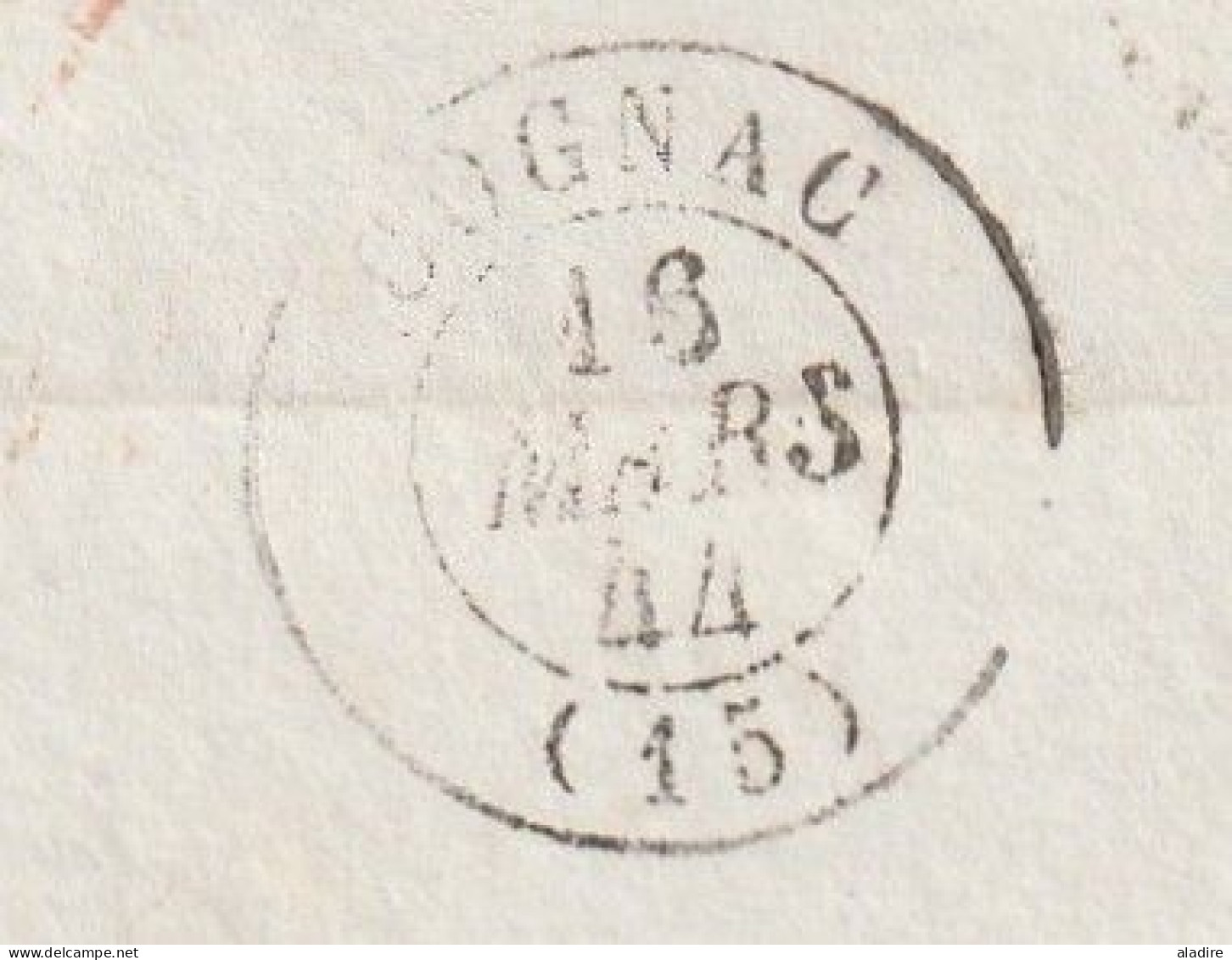 1844 - Lettre Pliée En PORT PAYE PP Avec Corresp De AMIENS Vers COGNAC Via PARIS - Cad D'arrivée - 1801-1848: Précurseurs XIX