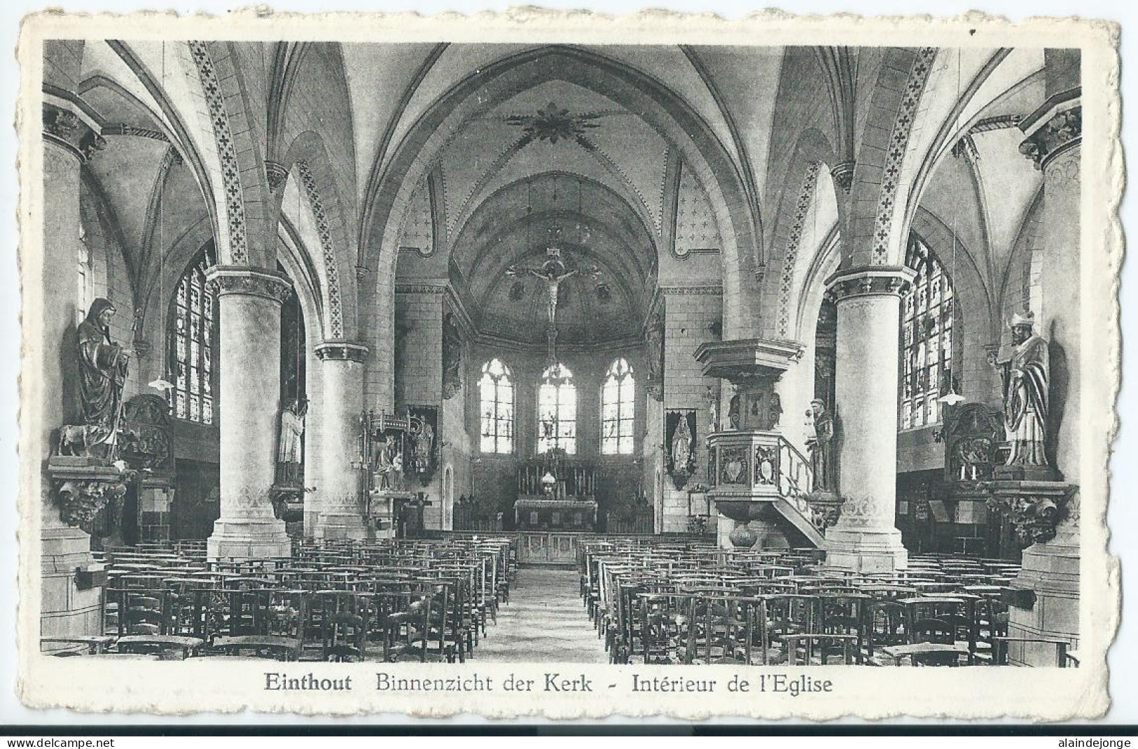 Eindhout - (Laakdal) - Einthout - Binnenzicht Der Kerk - Intérieur De L'Eglise - 1928 - Laakdal