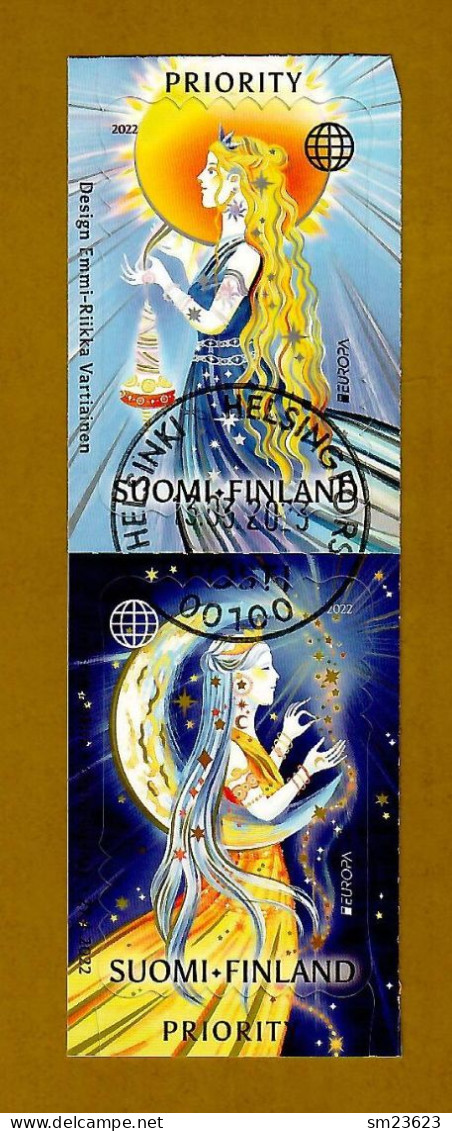 Finnland / Suomi Finland  2022 , EUROPA  CEPT Geschichten Und Mythen - Self-adhesive - Gestempelt / Fine Used (o) - Used Stamps