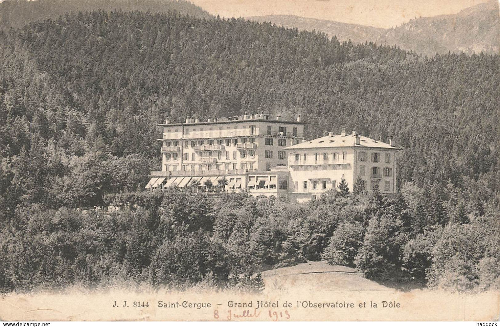 SAINT CERGUE : GRAND HOTEL DE L'OBSERVATOIRE ET LA DOLE - Saint-Cergues