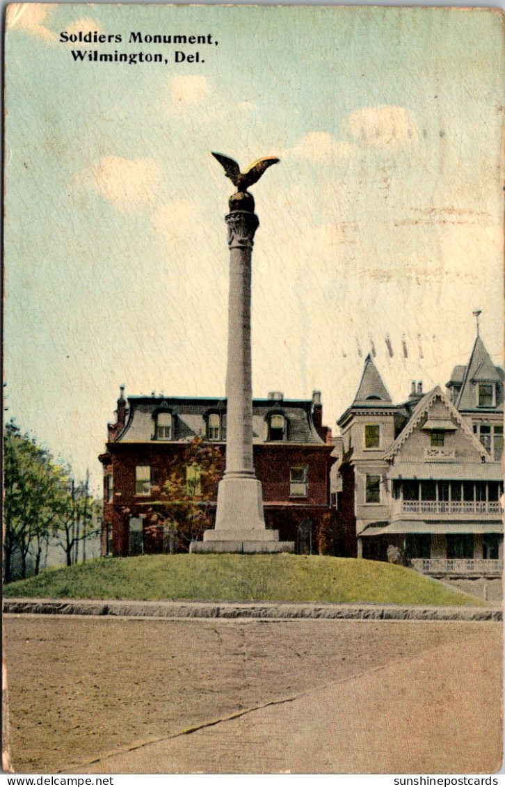 Delaware Wilmington Soldiers Monument 1913 - Wilmington