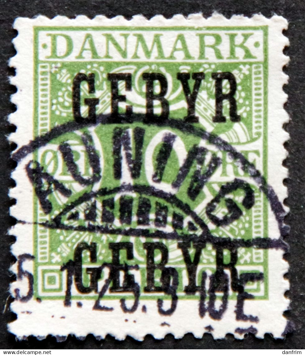 Denmark 1923  Minr.14 GEBYR  AUNING 5-1-1925)    ( Lot  G 2627 ) - Portomarken