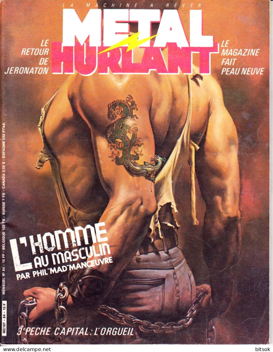 Métal Hurlant  N° 84   Février 1983 - Complet  TBE - Métal Hurlant