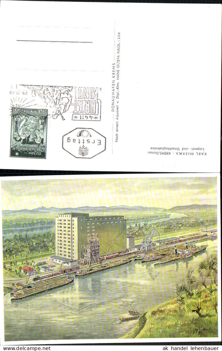 693538 Karl Mierka Krems An Der Donau Lagerei Ersttag Christkindl 1968 - Krems An Der Donau