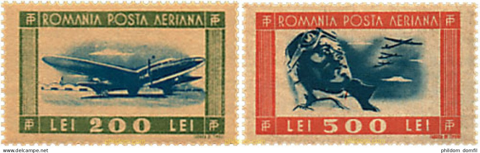 116643 MNH RUMANIA 1946 AVIONES - Other & Unclassified