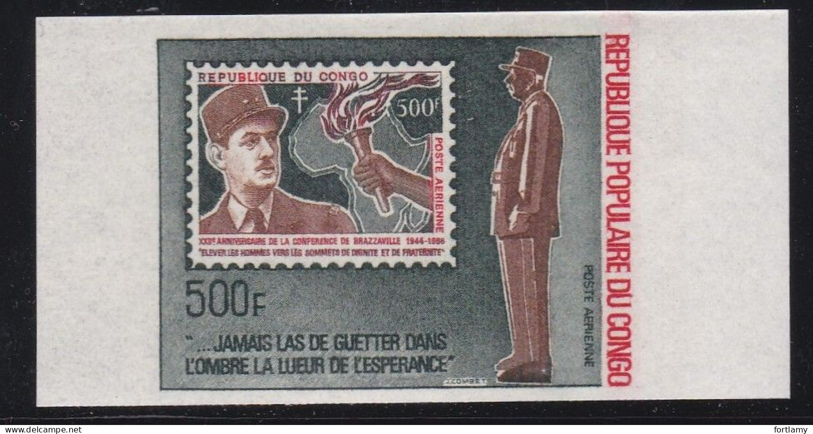 LOT 26 CONGO PA N° 134 NON DENTELÉ  ** - Neufs