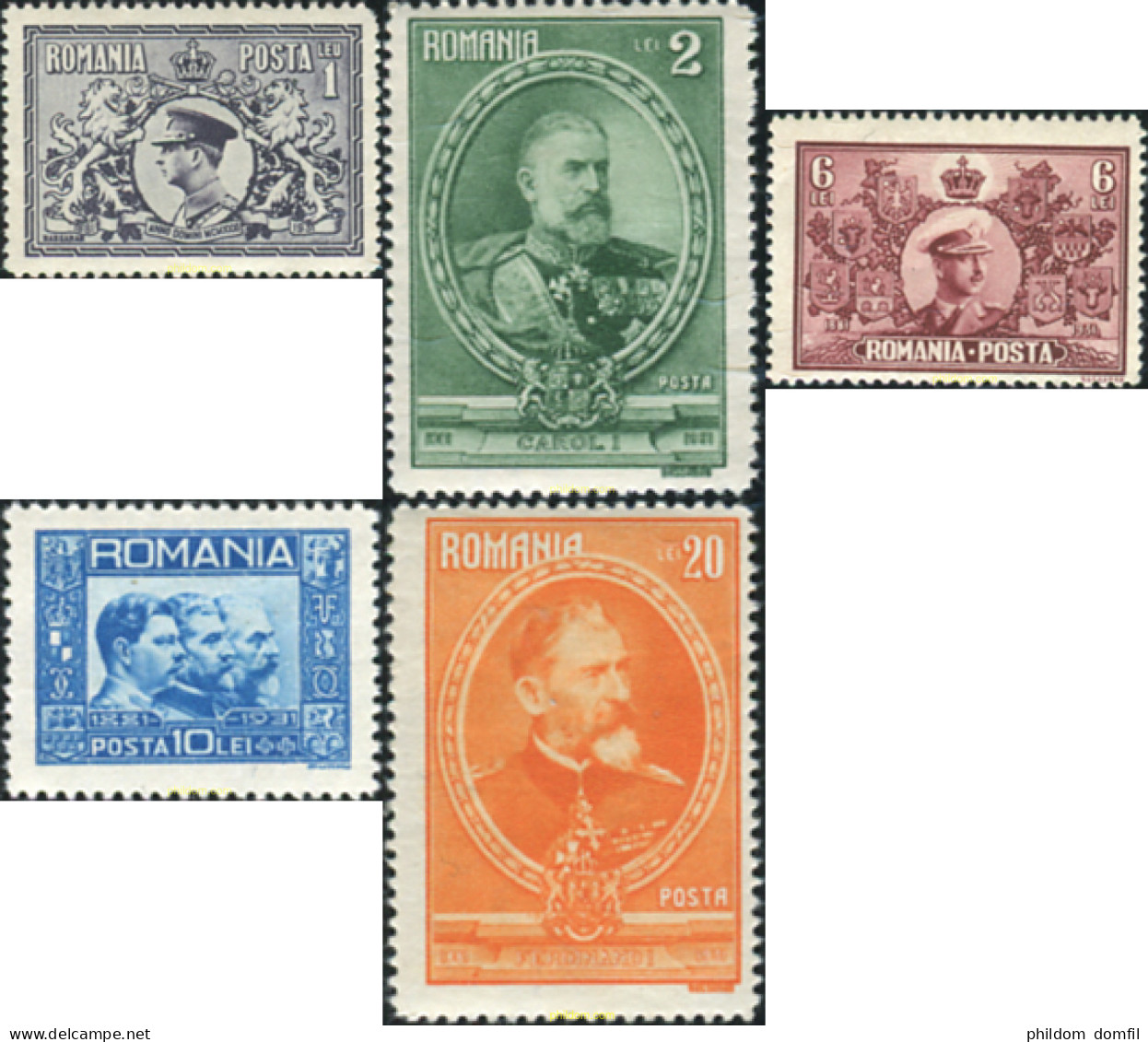 355566 HINGED RUMANIA 1931 CINCUENTENARIO DEL REINADO - Other & Unclassified