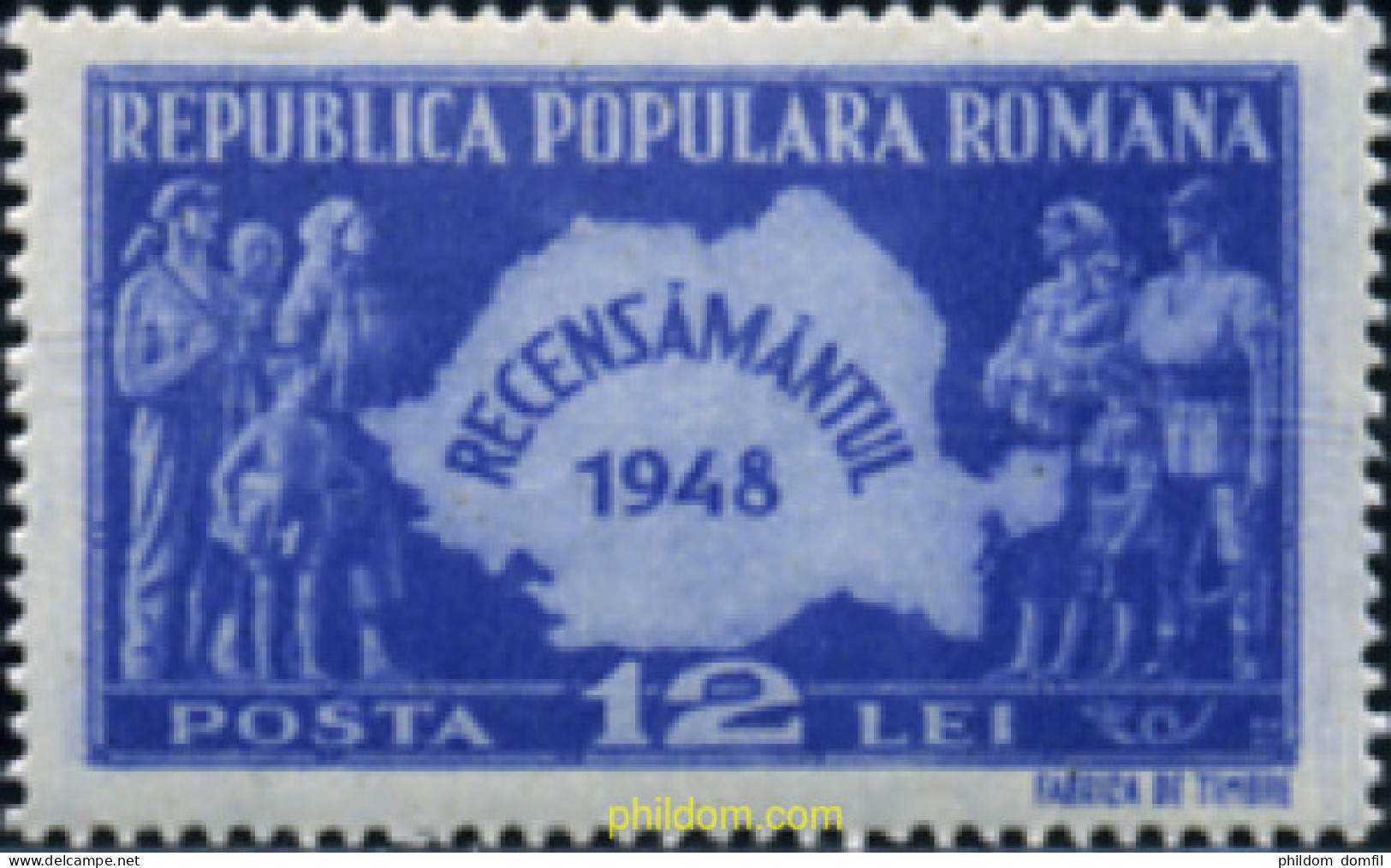 167068 MNH RUMANIA 1948 EMPADRONAMIENTO - Andere & Zonder Classificatie