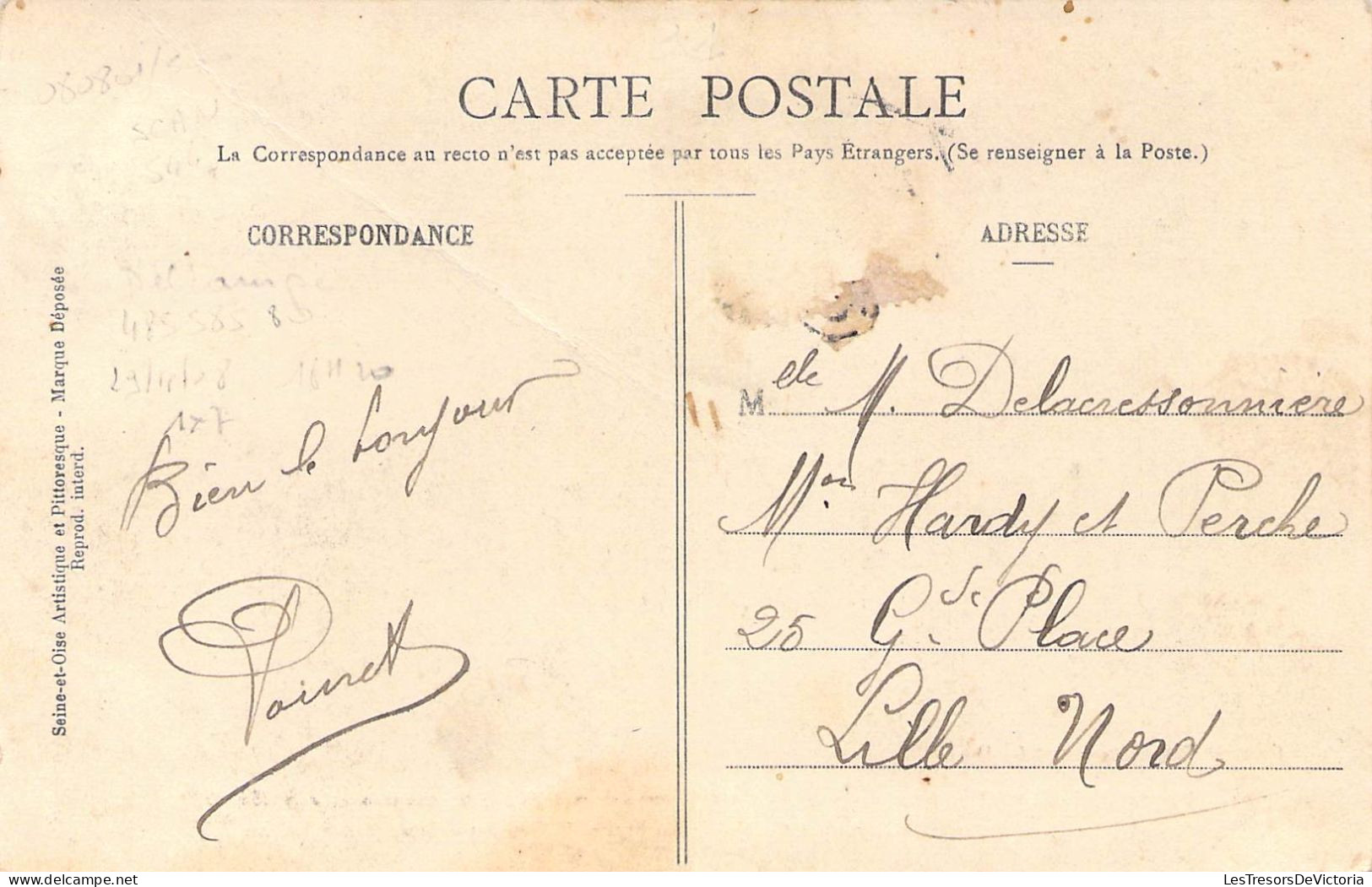 FRANCE - 91 - LONGPONT - Le Château De Lormoy Restauré En 1864 Par M Constant Say - Carte Postale Ancienne - Otros & Sin Clasificación